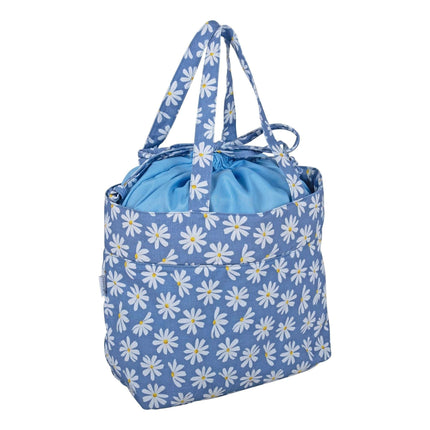 Hobby Gift | Drawstring Craft Bag | Denim Daisies - MR4729\649
