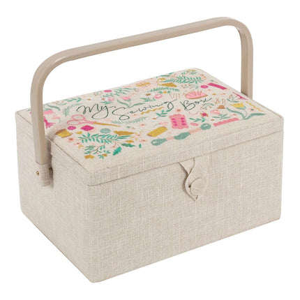 Hobby Gift | Embroidered Medium Sewing Box | My Sewing - MRME\677