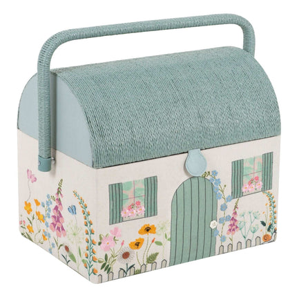 Hobby Gift | Embroidered Wicker Sewing Basket | Country Cottage PRE ORDER APRIL - HGNOV\614