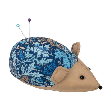 Hobby Gift | Hedgehog Pincushion | William Morris Woodblock Floral PRE ORDER APRIL - PCHED\674