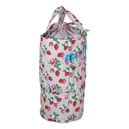 Hobby Gift | Knitting Bag with Outside Pockets | Strawberry Greenhouse - MR4728\642