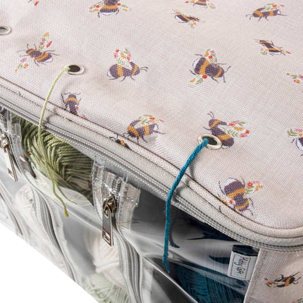 Hobby Gift | Knitting / Crochet Bag with Storage | Bee - MR4693\587.D