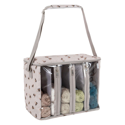 Hobby Gift | Knitting / Crochet Bag with Storage | Bee - MR4693\587.D