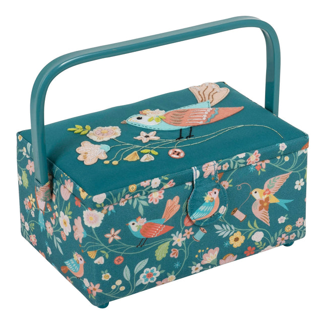 Hobby Gift | Sewing Box | Embroidered Bird Aviary - HGMA\664