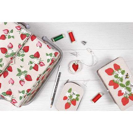 Hobby Gift | Small Wicker Sewing Box | Strawberry Greenhouse - HGSWA\642