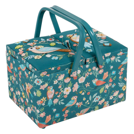 Hobby Gift | Twin Lid Sewing Box | Bird Aviary PRE ORDER JULY - HGTLRA\664