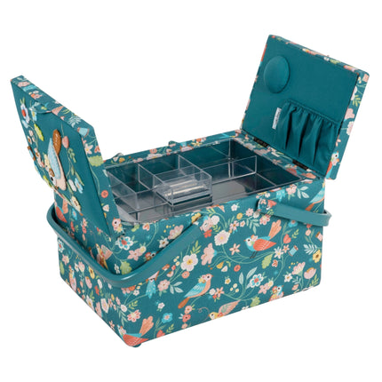 Hobby Gift | Twin Lid Sewing Box | Bird Aviary PRE ORDER JULY - HGTLRA\664