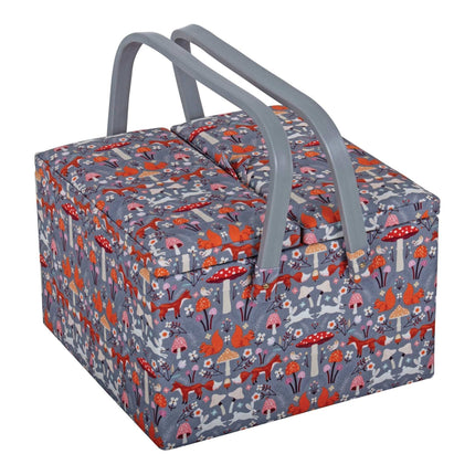 Hobby Gift | Twin Lid Sewing Box | Woodland Toadstool - MRLTLE\643