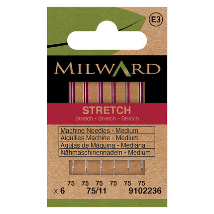 Aiguilles pour machines à coudre Milward | Stretch Fin 75/11