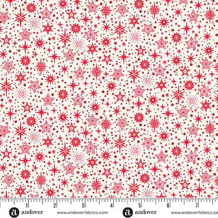 Makower Scandi 25 | Étoile | Rouge