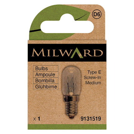 Ampoule pour machine à coudre Milward | Type à visser E moyen
