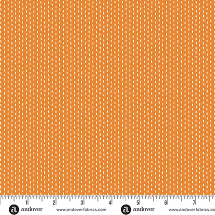 Makower | Nightfall | Stitch Line | Orange