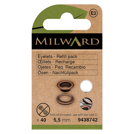 Milward œillet(s) en bronze | 5,5 mm