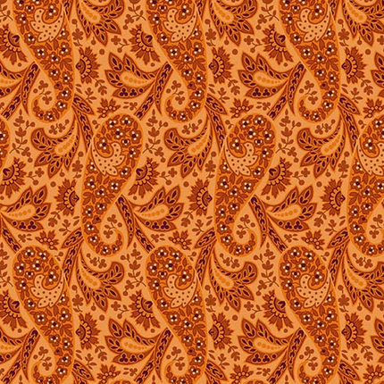 Makower | Nightfall | Paisley | Orange