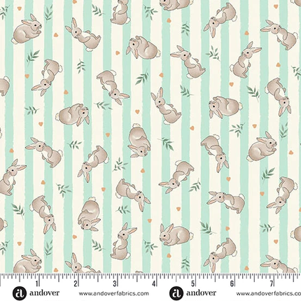 Makower | Little Ones | Lapins | Bleu sarcelle