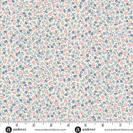 Makower | Petite Fleur | Mini-fleurs | Bleu