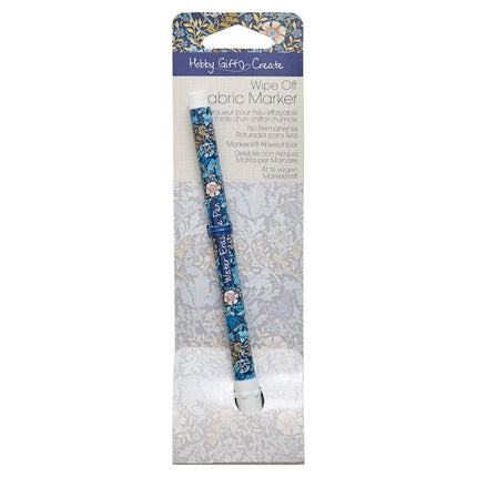 Hobby Gift | Marqueur tissu effaçable à l'eau | William Morris Motifs floraux style gravure sur bois