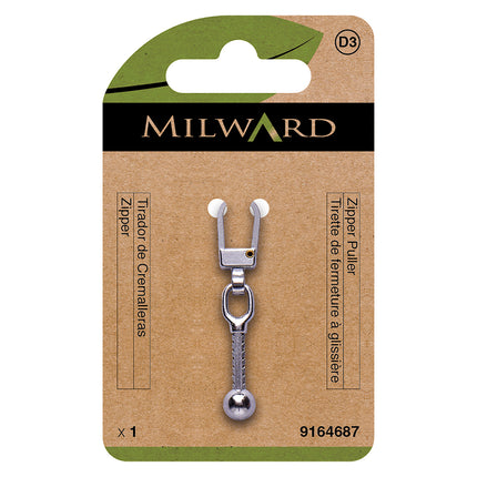 Milward Zipper Pull | Silver Ball