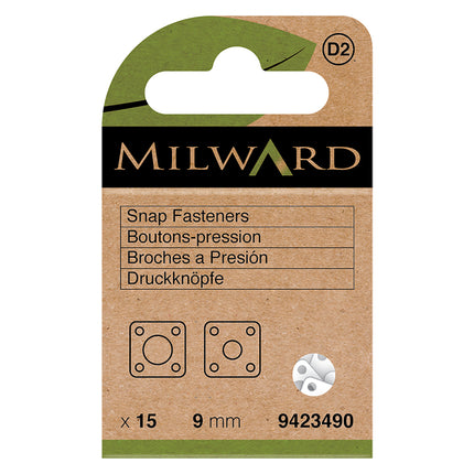 Attaches à coudre Milward Derlin | 9mm