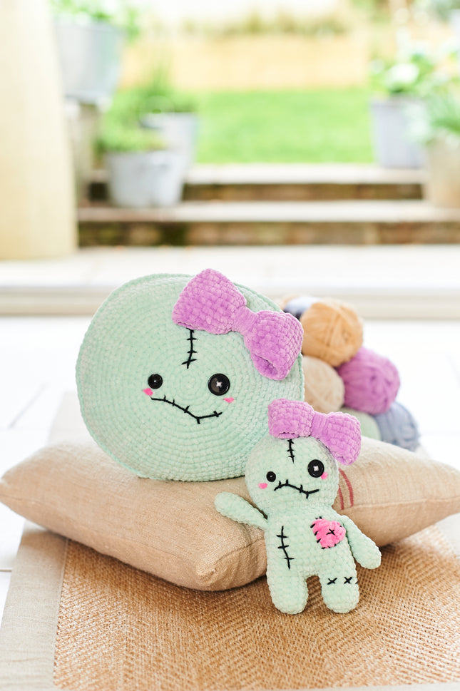 10245 Voodoo Doll Soft Plushie Toy & Cushion | Crochet Pattern | Chunky