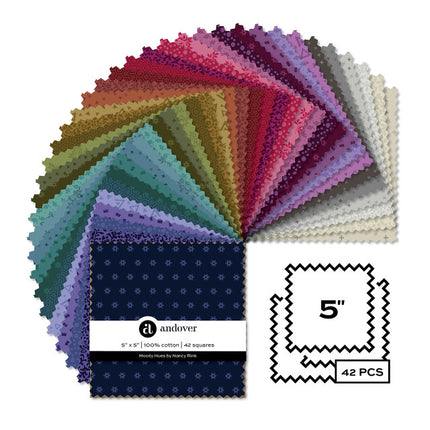 Nancy Rink | Moody Hues | 5'' Charm Pack