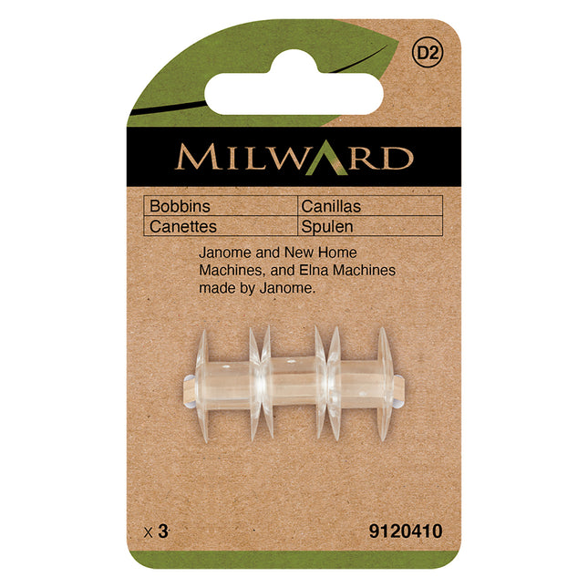 Milward Plastic Bobbins | Janome / New Home