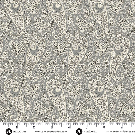 Makower | Nightfall | Paisley | Grey