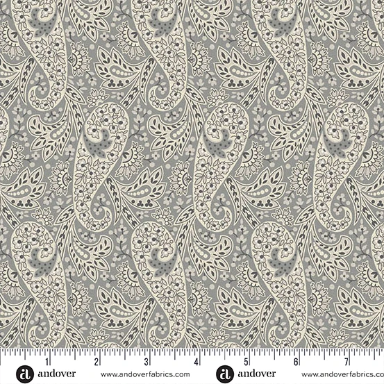 Makower | Nightfall | Paisley | Grey