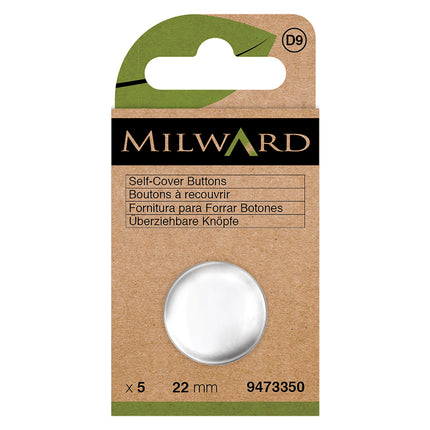 Boutons à recouvrir Milward en métal | 22 mm