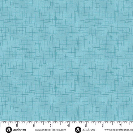 Makower | Retro Stitch | Ciel