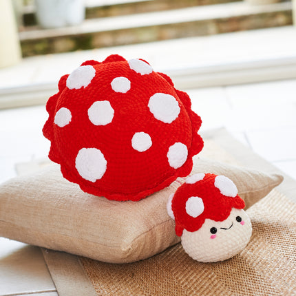 10244 Toadstool Soft Plushie Toy & Cushion | Crochet Pattern | Chunky