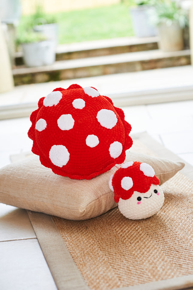 10244 Toadstool Soft Plushie Toy & Cushion | Crochet Pattern | Chunky