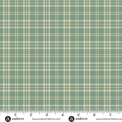 Edyta Sitar | Jingle Bell | Pajama Plaid | Vintage Blue