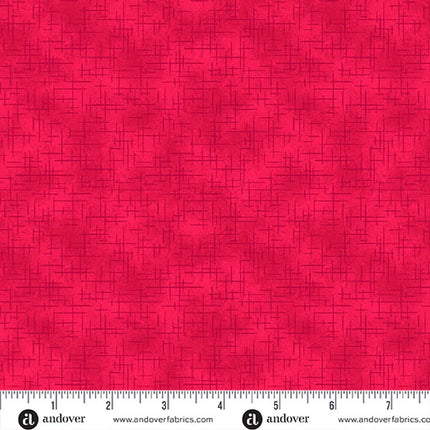Makower | Retro Stitch | Cramoisi