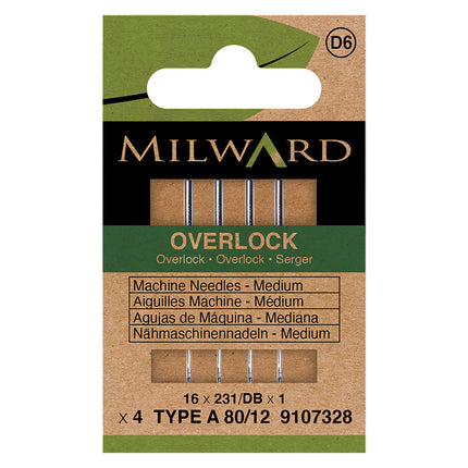 Aiguilles pour surjeteuse Milward | Type A 80/12