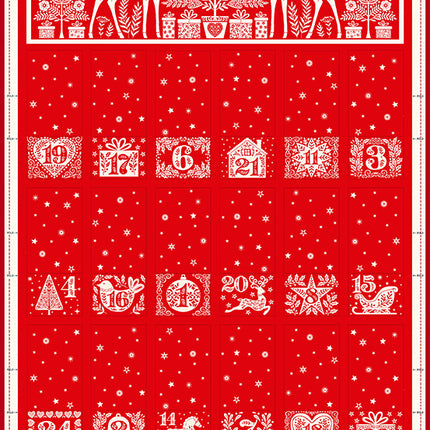 Makower Scandi 25 | Folding Advent Panel