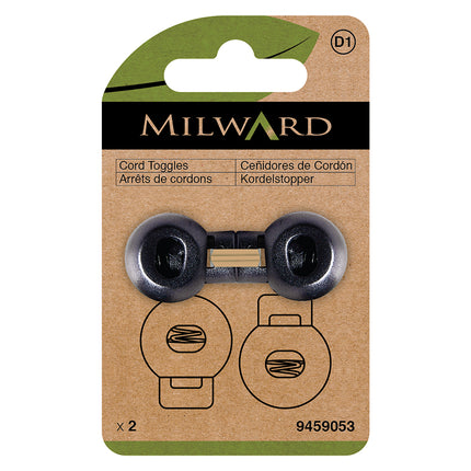 Brandebourgs Milward noirs en corde | 6 mm