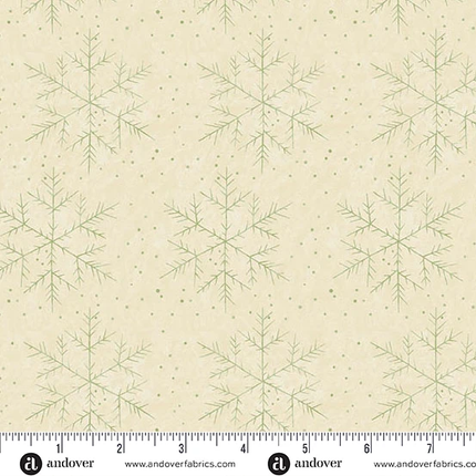 Edyta Sitar | Snow Flurry | Snowflake | Cream