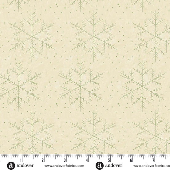 Edyta Sitar | Snow Flurry | Snowflake | Cream
