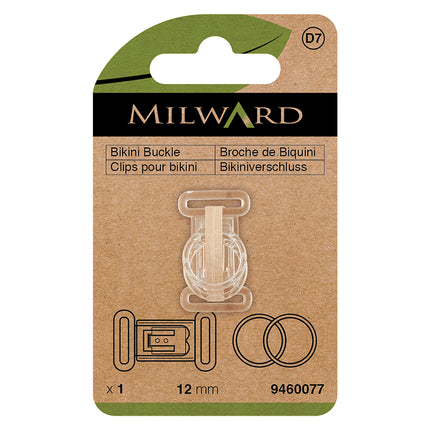 Milward Clear Bikini Buckle Set | 12mm