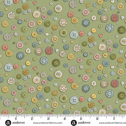 Makower | Atelier | Buttons | Green