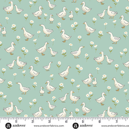 Makower | Little Ones | Canards | Bleu sarcelle