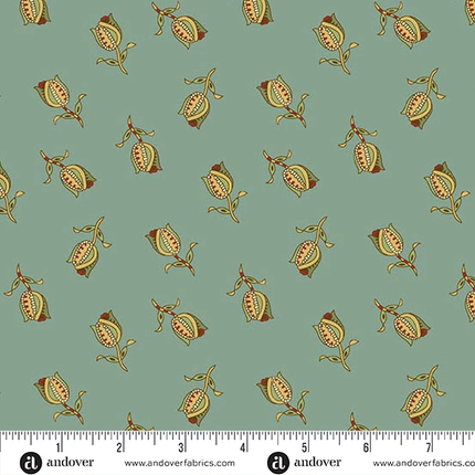 Edyta Sitar | Jingle Bell | Ornamental Tulips | Vintage Blue