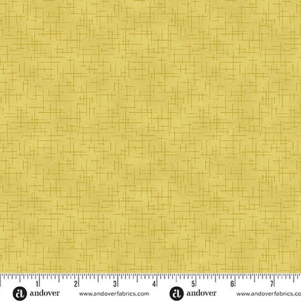 Makower | Retro Stitch | Citron