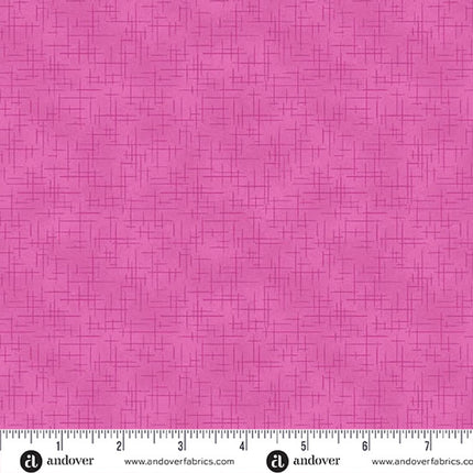 Makower | Retro Stitch | Fuchsia