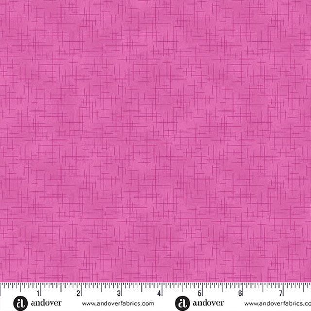 Makower | Retro Stitch | Fuchsia
