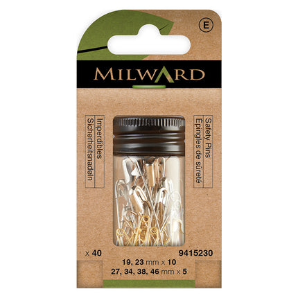 Épingles de Sûreté Milward | Paquet Valeur Assorti