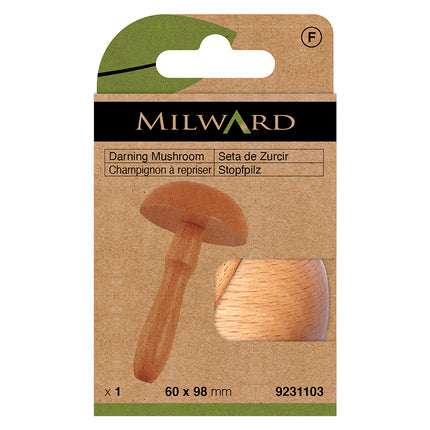 Milward Outil à repriser en bois champignon