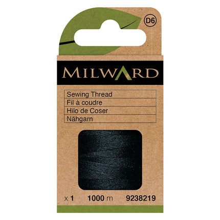 Milward Polyester 1000m Thread | Black