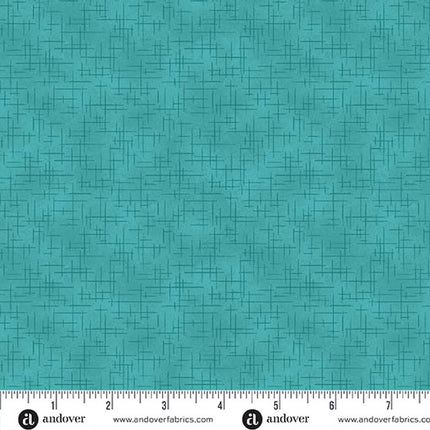 Makower | Retro Stitch | Bleu sarcelle
